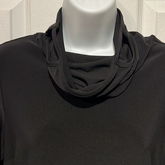 Frank Lyman Black Cowl Neck Top Size 6 NWT - Picture 2 of 11